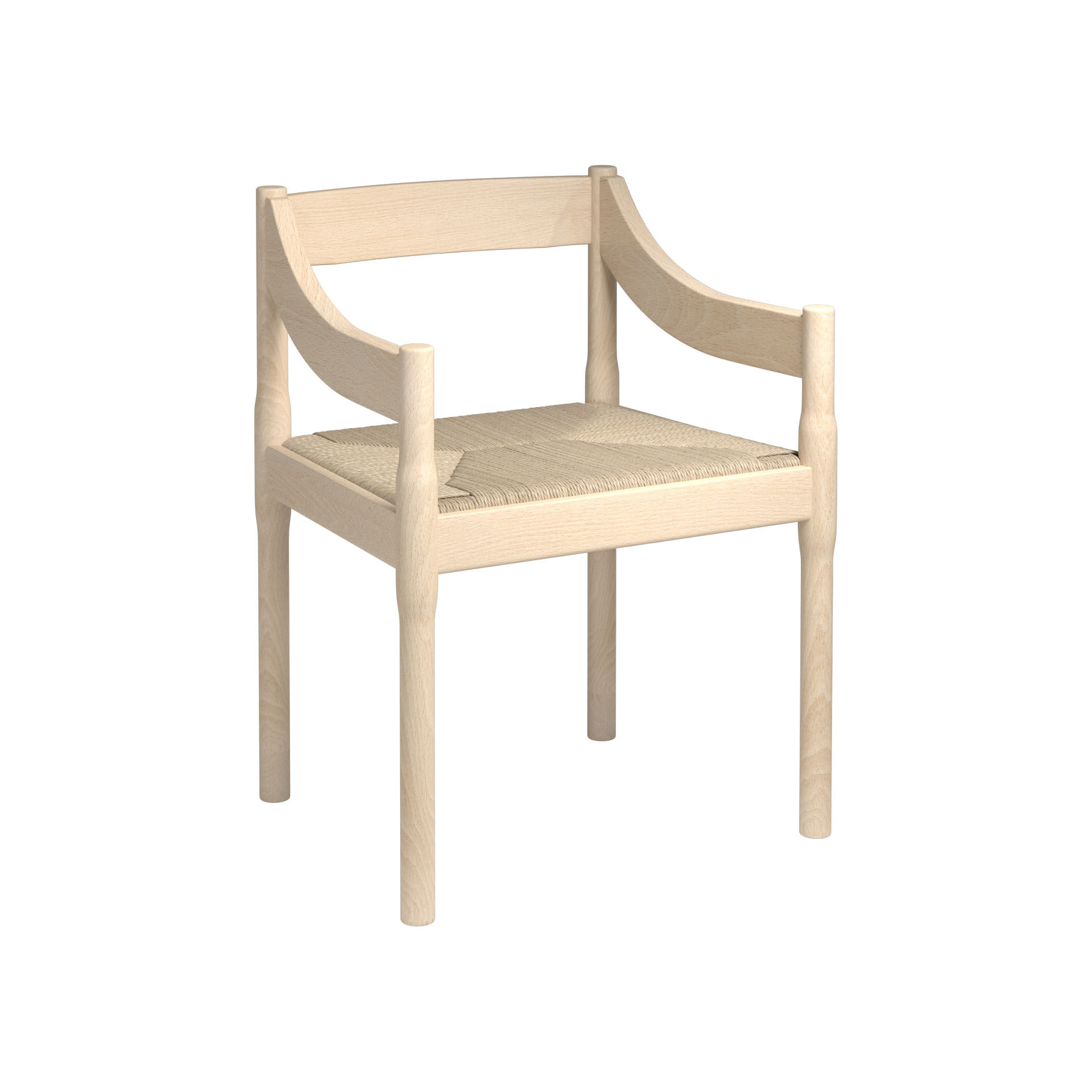 Fritz Hansen Carimate Armchair natural beechwood Made In Design UK