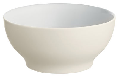 Tisch und Küche - Salatschüsseln und Schalen - Tonale Schale Kleine Schale - Alessi - Weiß / innen weiß - Keramik im Steinzeugton