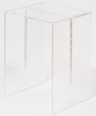 Mobilier - Tables basses - Table d'appoint Max-Beam / Tabouret - Kartell - Cristal - PMMA
