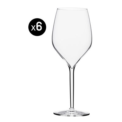 Image of Bicchiere da vino Vertical Large - lotto da 4 - 50 cl di Italesse - Trasparente - Vetro