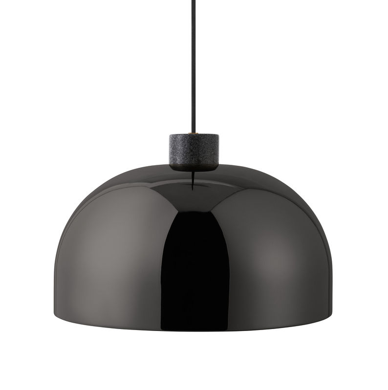 Lighting - Pendant Lighting - Grant Pendant metal stone black / Metal & granite - Ø 45 cm - Normann Copenhagen - Black - Granite, Steel