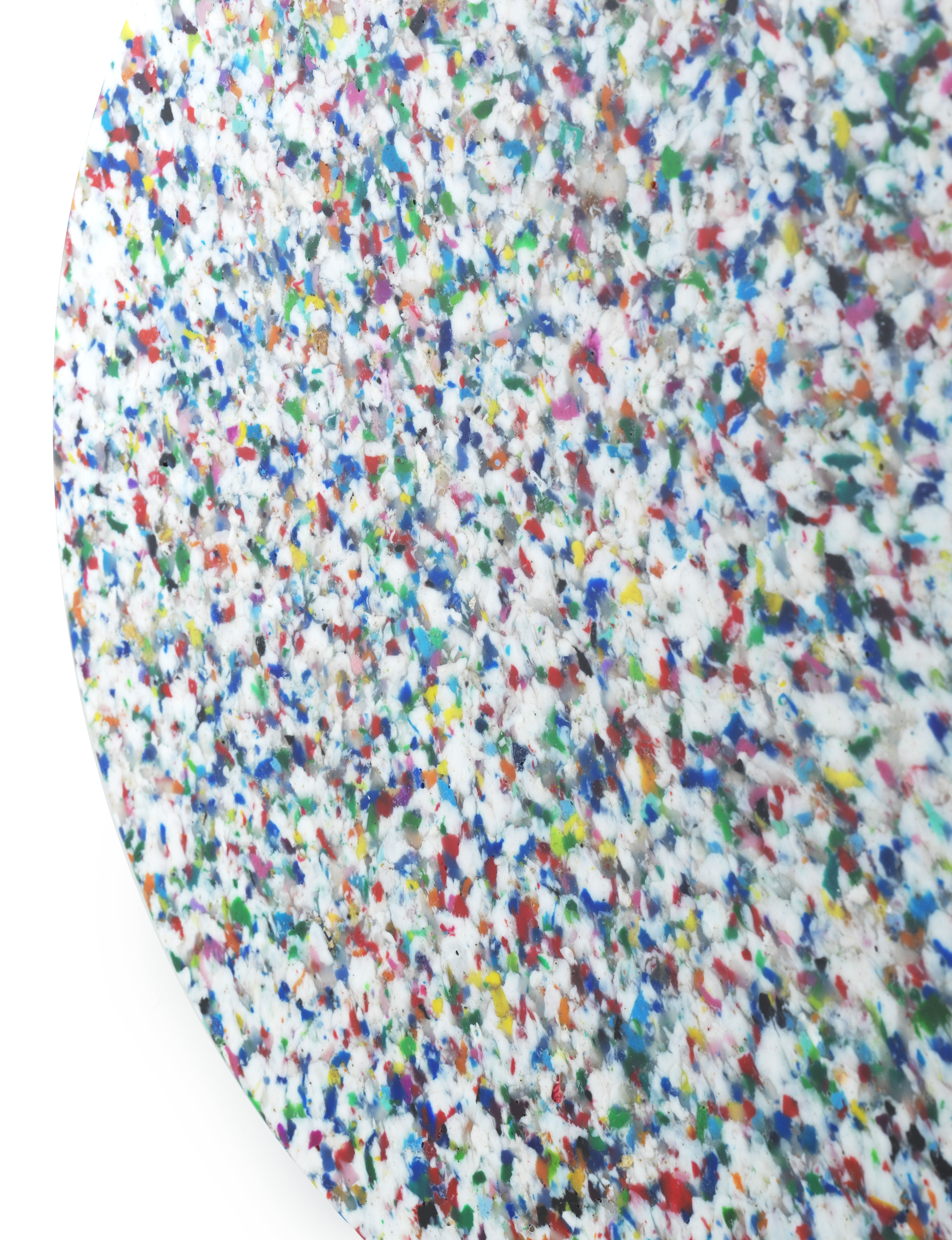Tabouret blanc pixelisé en matière recyclée Bit blanc - Normann Copenhagen