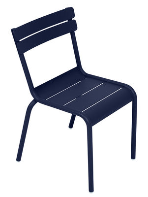 Fermob - Chaise enfant Kids en Métal, Aluminium laqué - Couleur Bleu - 33.5 x 50.68 x 55.5 cm - Desi
