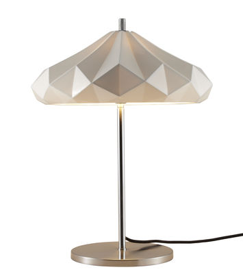 Illuminazione - Lampade da tavolo - Lampada da tavolo Hatton 4 - / H 54 cm - Porcellana di Original BTC - Porcellana bianca / Piede cromato - Metallo cromato, Porcellana