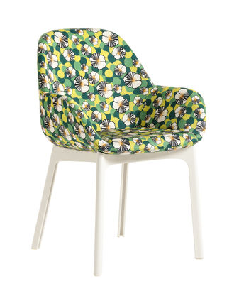 Padded Armchair Clap La Double J By Kartell White Green Made