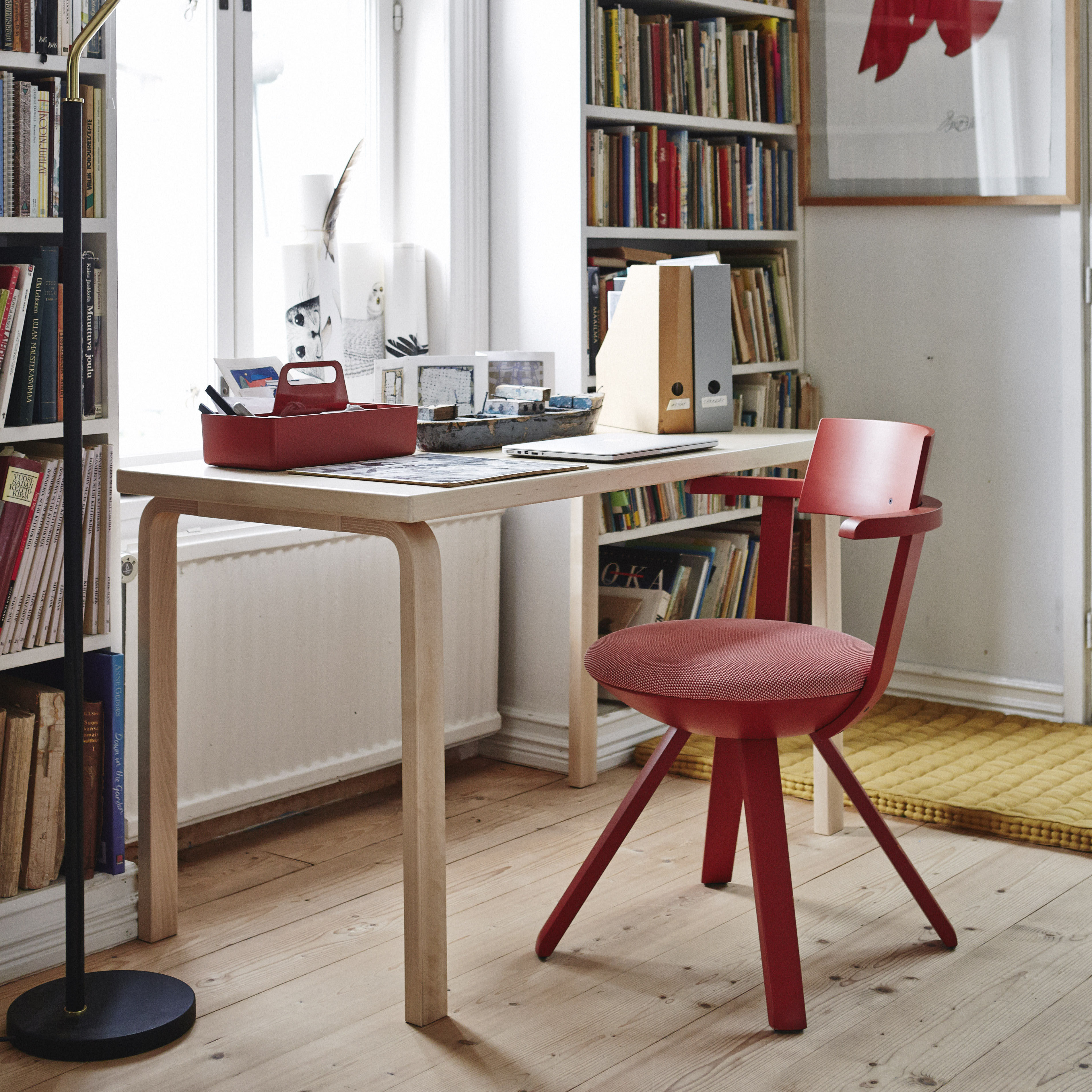 rechteckiger Tisch Aalto 80A von ARTEK birke natur Made In Design