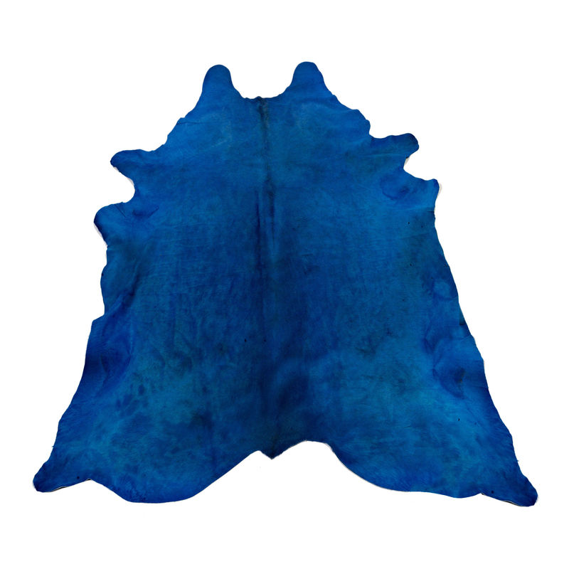 Décoration - Tapis - Tapis  cuir bleu Peau de vache véritable / 4 m2 - Pols Potten - Bleu nuit - Peau de vache teintée
