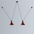 Acrobate N°324 Pendant - / Lampes Gras - 2 glass shades Ø 17 cm by DCW éditions