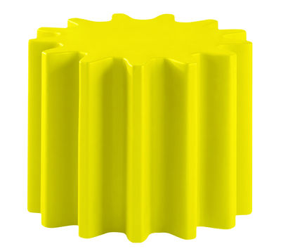 Image of Tavolino Gear - /Sgabello di Slide - Giallo - Materiale plastico