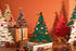 Bark Tree Weihnachtsdeko / Tannenbaum H 30 cm + 3 farbige Magnete - Alessi