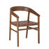 Vitus Armchair - / Wood & plaited leather by Bloomingville