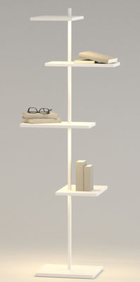 Furniture - Bookcases & Bookshelves - Suite Luminous shelf by Vibia - White - Lacquered metal, Polycarbonate