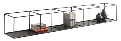 Furniture - Bookcases & Bookshelves - Slim Irony Shelf by Zeus - Copper black - Steel