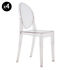Victoria Ghost Stackable chair - transparent / Set of 4 by Kartell
