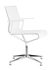Stick Chair Swivel armchair - 4 legs - Leather seat by ICF