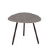 Tavolino basso Terramare / Grès effetto cemento - 48 x 48 cm - Emu