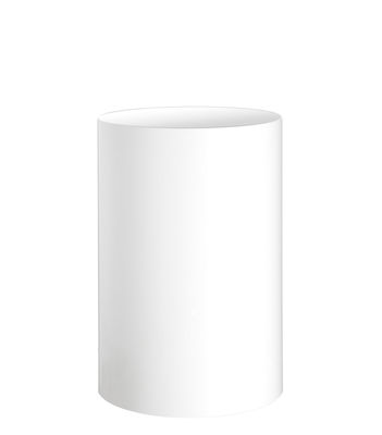 Kartell - Corbeille à papier en Plastique, Polypropylène recyclé - Couleur Blanc - 26 x 39 x 38 cm -