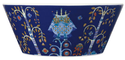Tisch und Küche - Salatschüsseln und Schalen - Taika Schale - Iittala - Blauer Hintergrund - Keramik