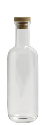 Table et cuisine - Carafes et décanteurs - Carafe Bottle Small / 0,75 L - Bicchiere & sughero - Hay - 0,75 L / Liège & transparent - Liège, Verre borosilicaté