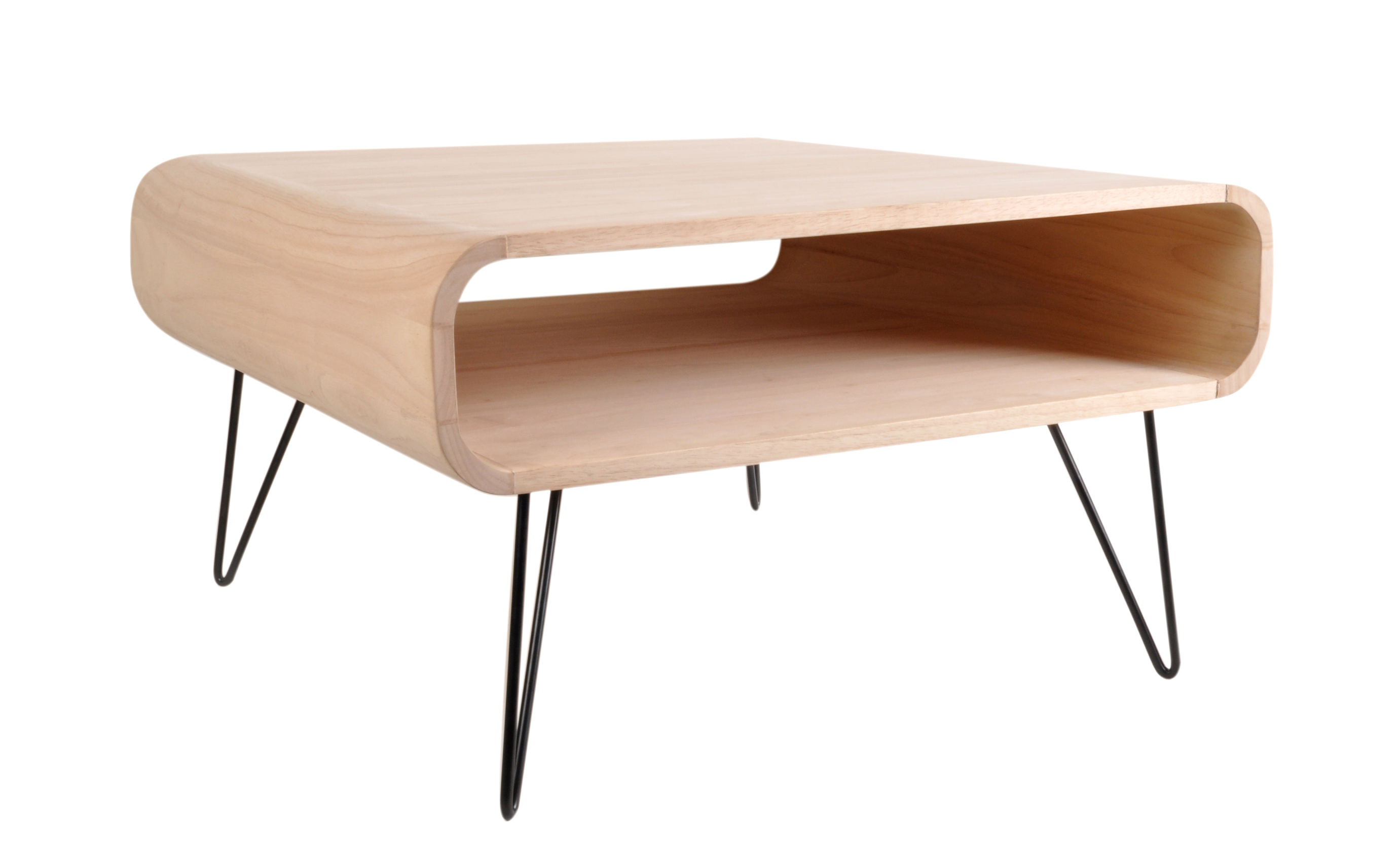 Metro Square Large Coffee Table L 80 X H 46 Cm Natural Wood