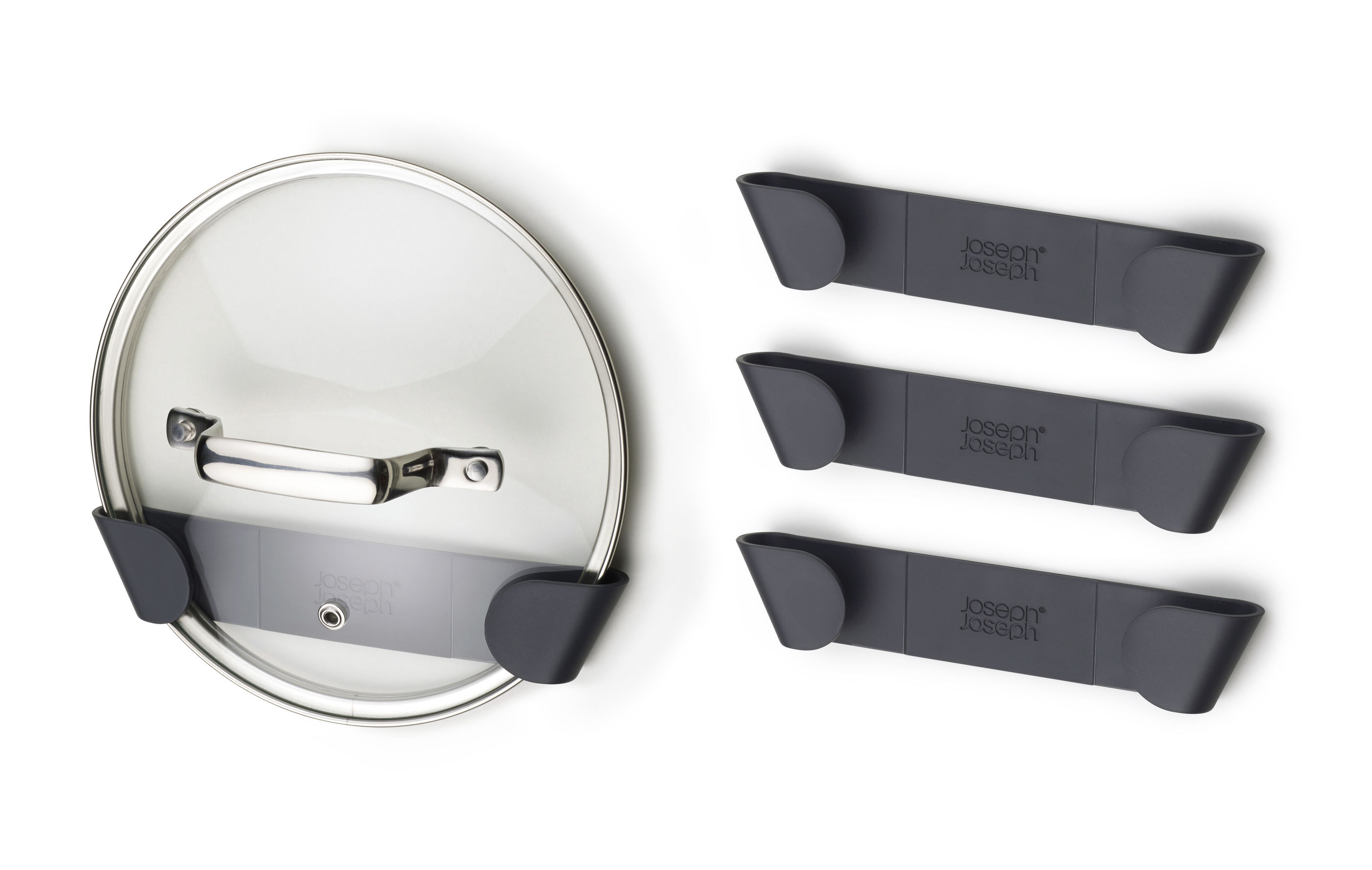 Deckelhalter für Kochtöpfe von Joseph Joseph - Grau | Made In Design