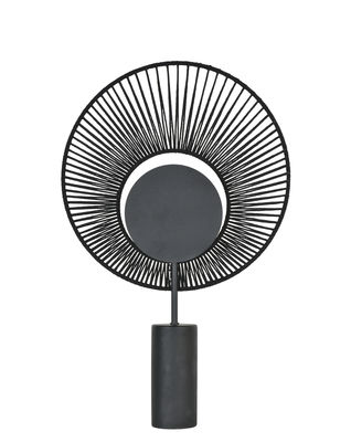 Forestier - Lampe de table Oyster en Métal, Coton - Couleur Noir - 190 x 46.26 x 65 cm - Designer Je