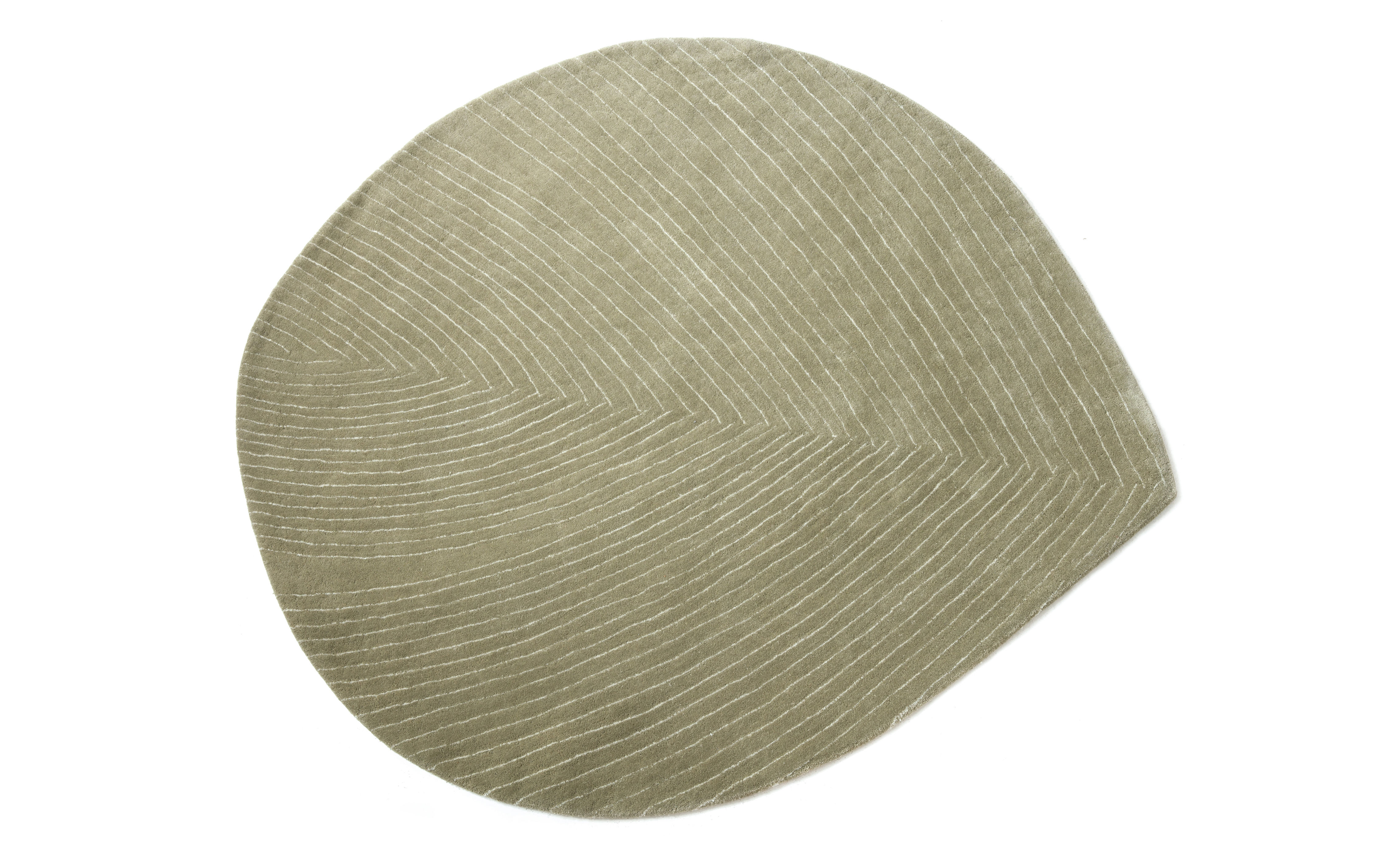 Tapis Quill Medium / 124 x 142 cm - Nanimarquina vert en tissu