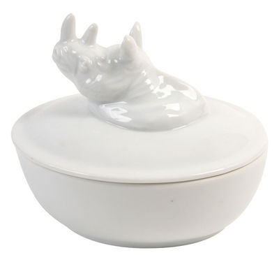 Déco - Boîtes déco - Boîte Rhino / Porcelaine - & klevering - Blanc - Porcelaine
