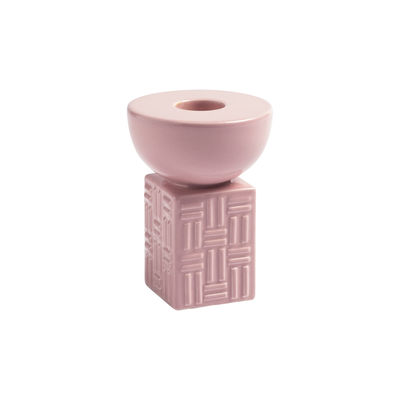 portacandela stack - /  7 x h 9 cm - ceramica di & klevering - rosa - ceramica