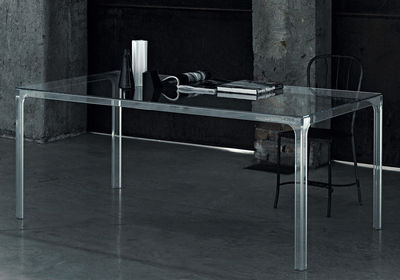 Möbel - Tische - Oscar rechteckiger Tisch 190 x 90 cm - Glas Italia - Transparent - Hartglas