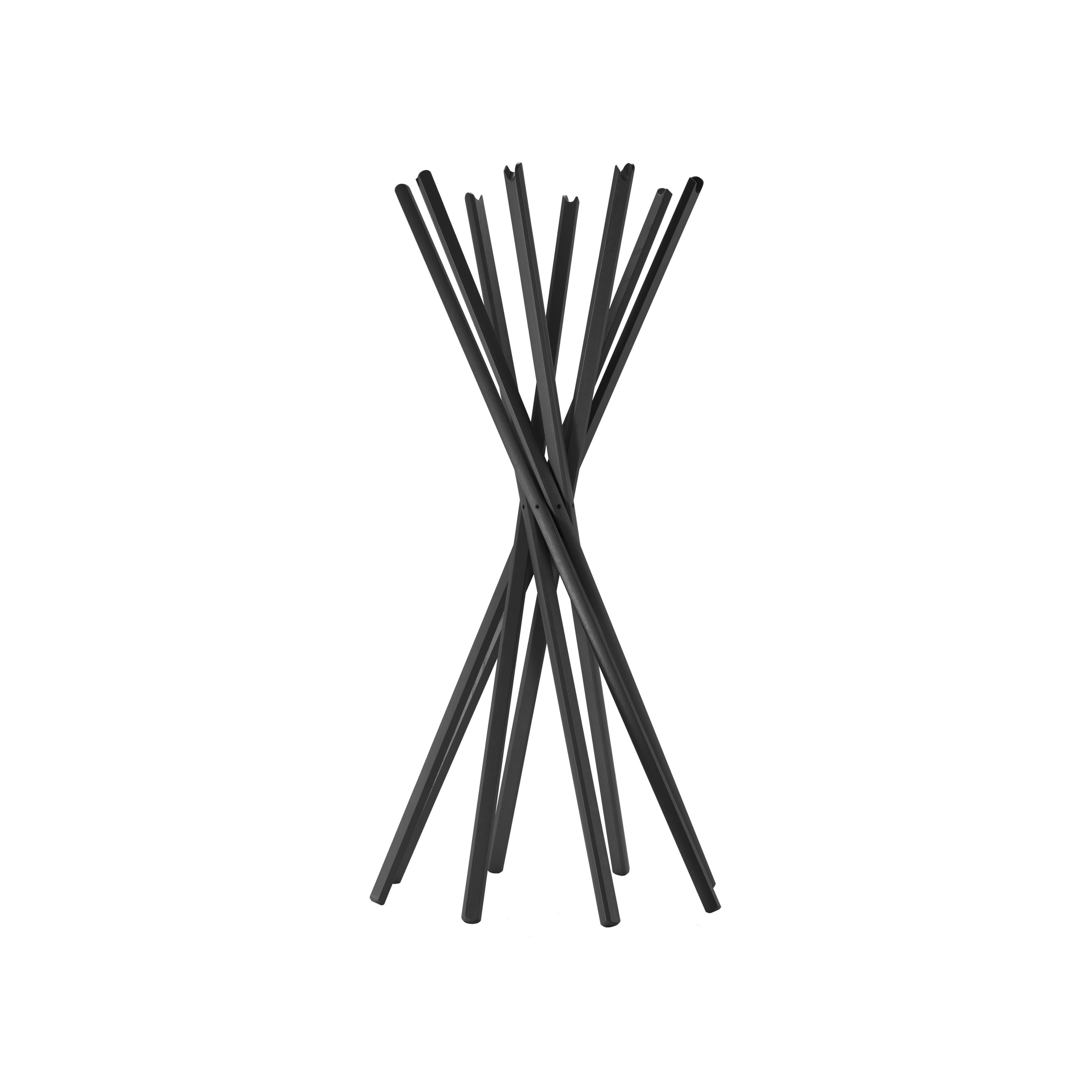 Zanotta Sciangai Standing coat rack black Made In Design UK
