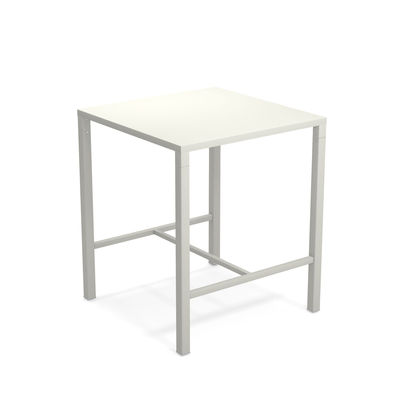 Furniture - High Tables - Nova High table - / 90 x 90 cm x H 105 cm - Steel by Emu - Matt white - Varnished steel