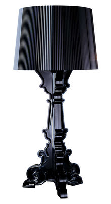 Lampe de table Bourgie plastique noir / H 68 à 78 cm - Kartell