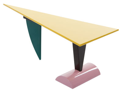 Furniture - Dining Tables - Brazil Rectangular table by Memphis Milano - Multicolored - Lacquered wood