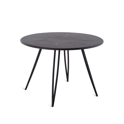 Outdoor - Garden Tables - Ariete Round table - / Ø 110 - Iron by Unopiu - Bronze - Iron