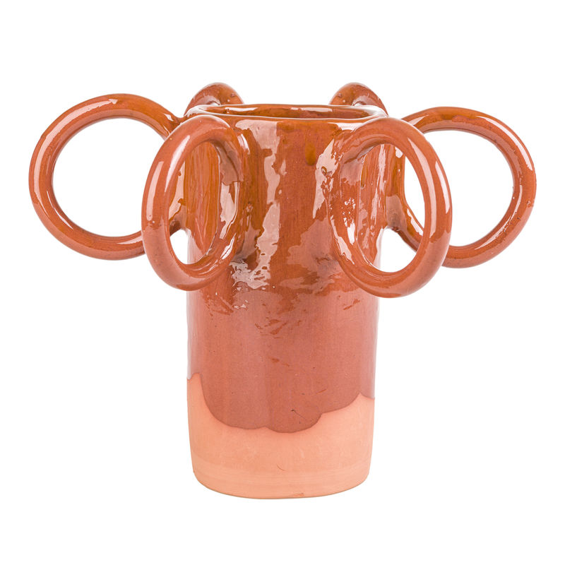 Décoration - Vases - Vase Poulpe céramique marron / Edition limitée - Fait main - PIA CHEVALIER - Terracotta - Faïence émaillée