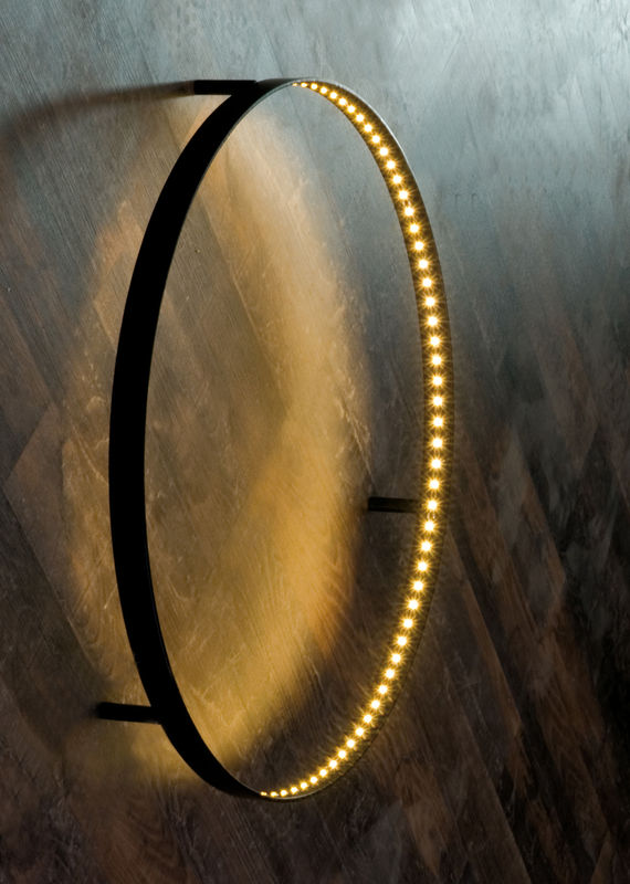 Illuminazione - Lampade da parete - Applique Curves metallo nero Ø 80 cm - Le Deun - Noir Ø 80 cm - Acciaio