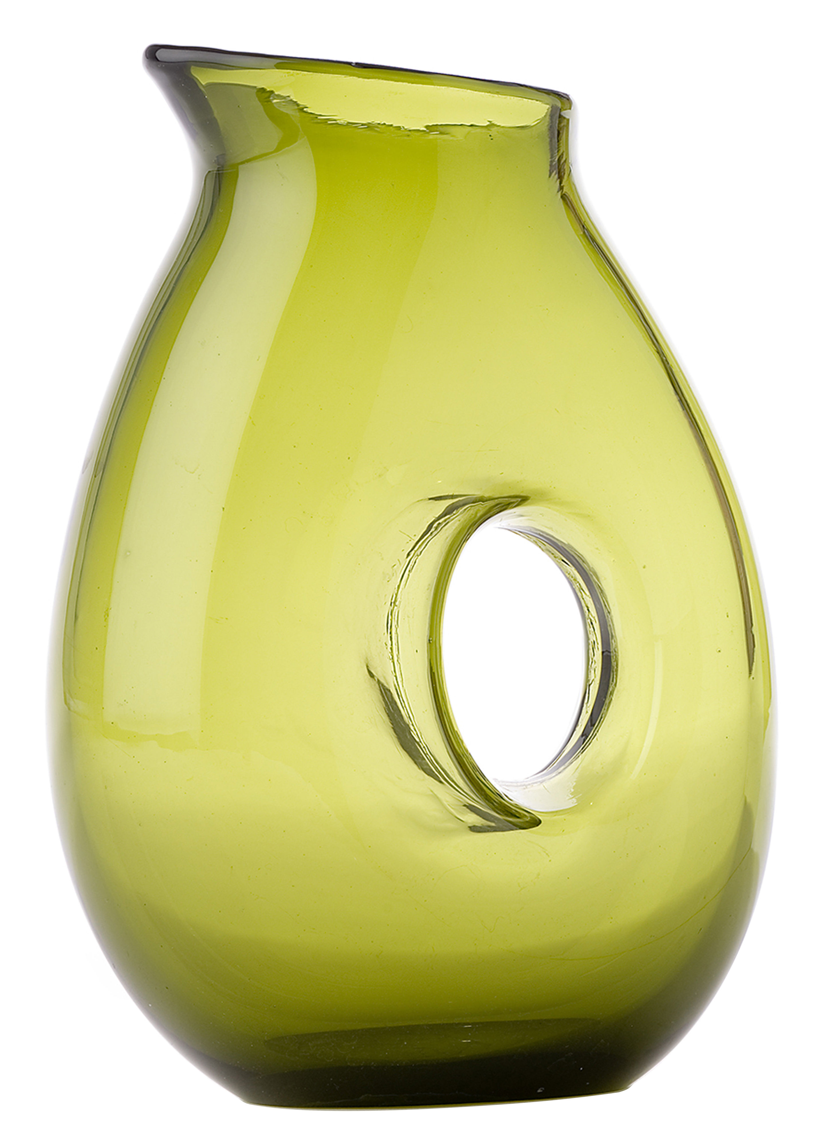 Pols Potten Jug with hole Carafe Green Made In Design UK