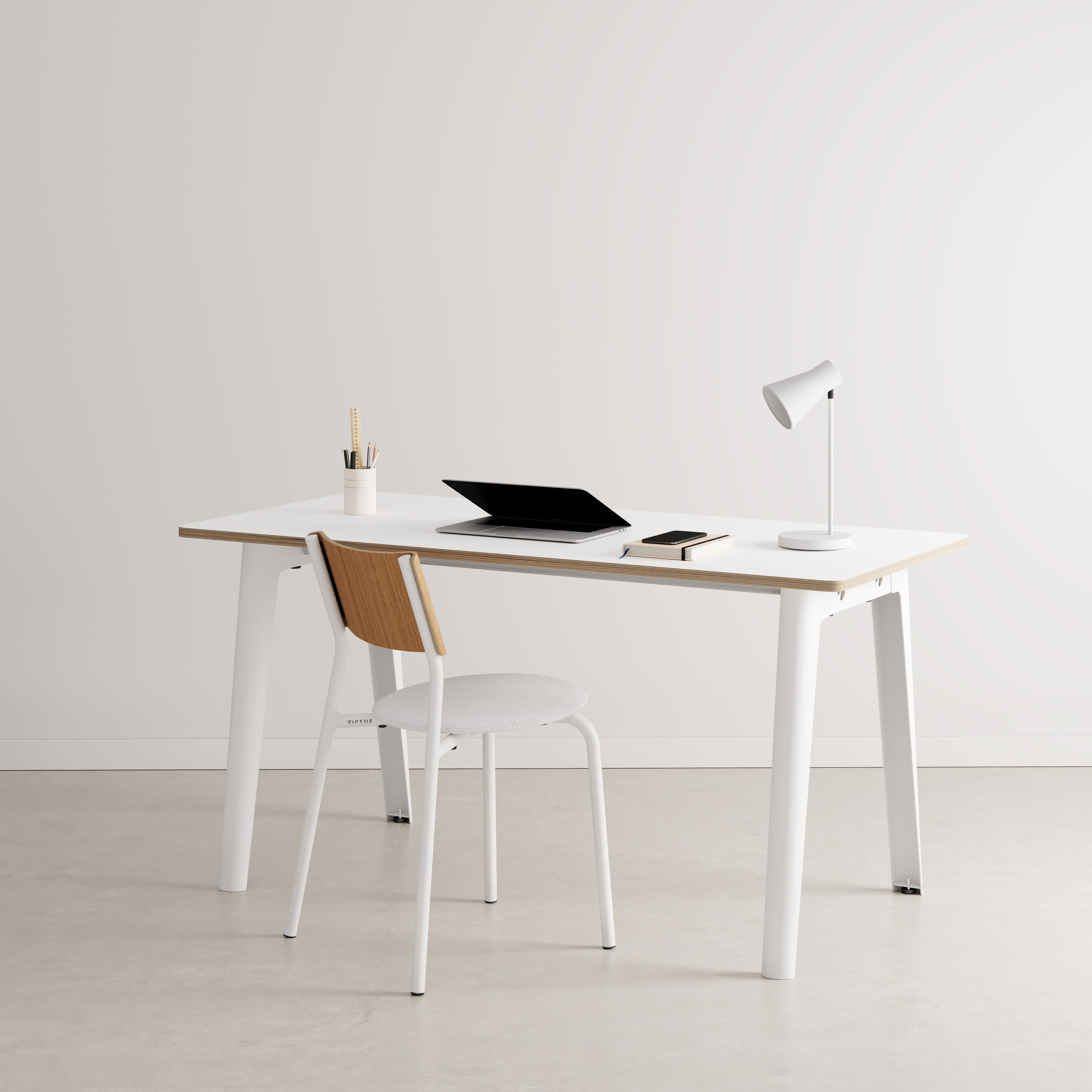 Modern white and online wood desk