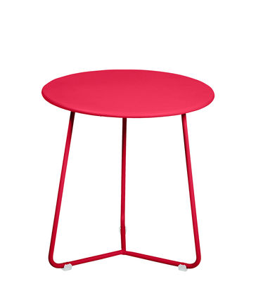 Furniture - Coffee Tables - Cocotte End table - / Stool - Ø 34 x H 36 cm by Fermob - Praline pink - Painted steel