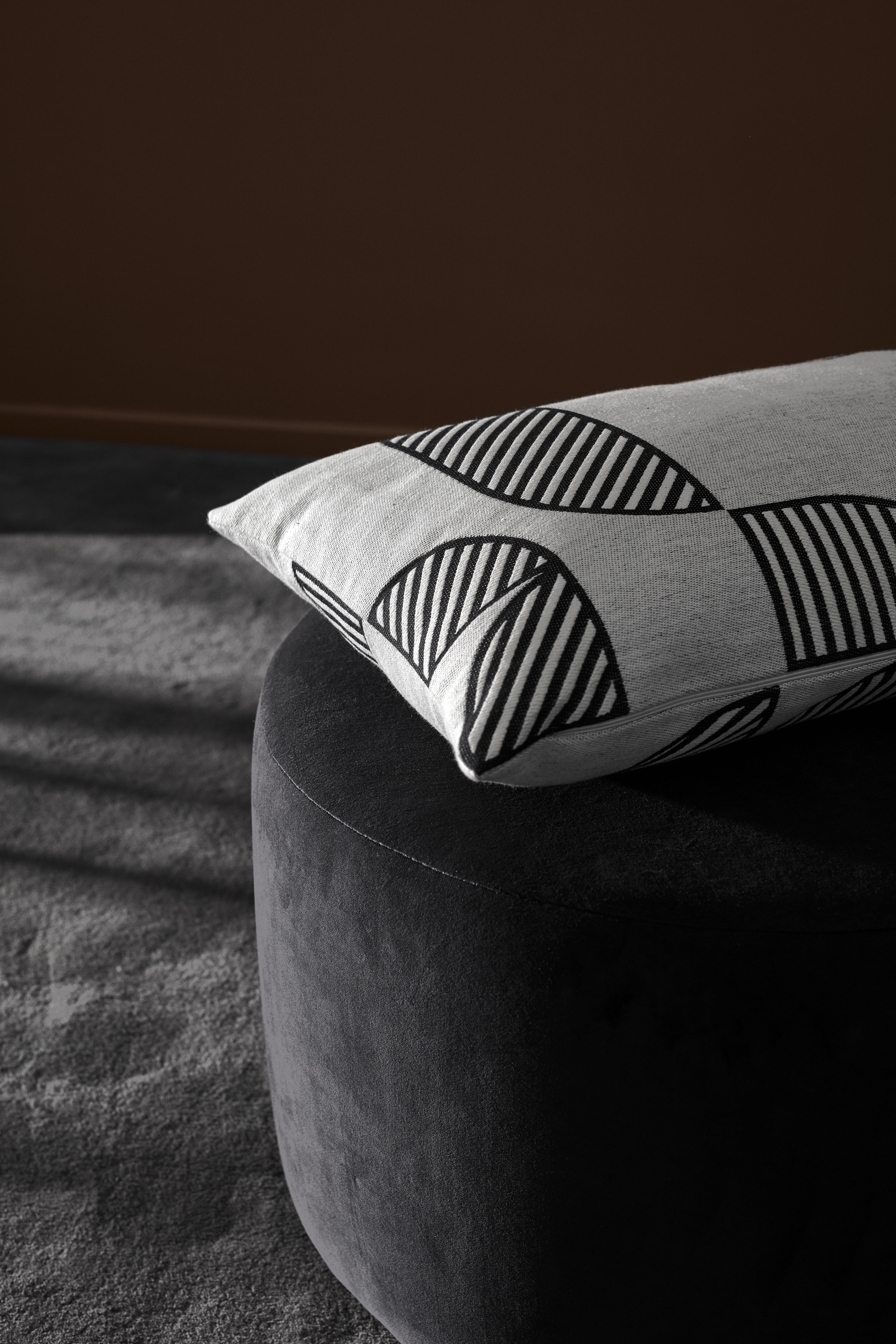 AYTM Stilla Pouf Black Made In Design UK