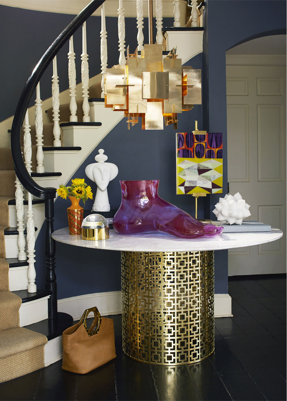 Suspension Puzzle Chandelier Jonathan Adler - Or | Made In ...