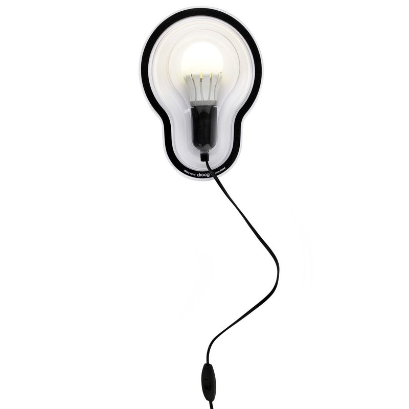 Applique Sticky Lamps DROOG DESIGN - POP CORN - Noir/Transparent | Made In Design