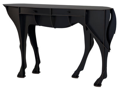 Furniture - Console Tables - Elisée Console by Ibride - Matt black - Solid stratified layers