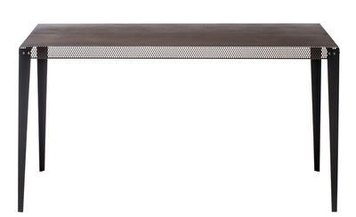 Arredamento - Tavoli - Tavolo rettangolare Nizza - / 140 x 90 cm di Diesel with Moroso - Rame / Piedi neri - Acciaio verniciato