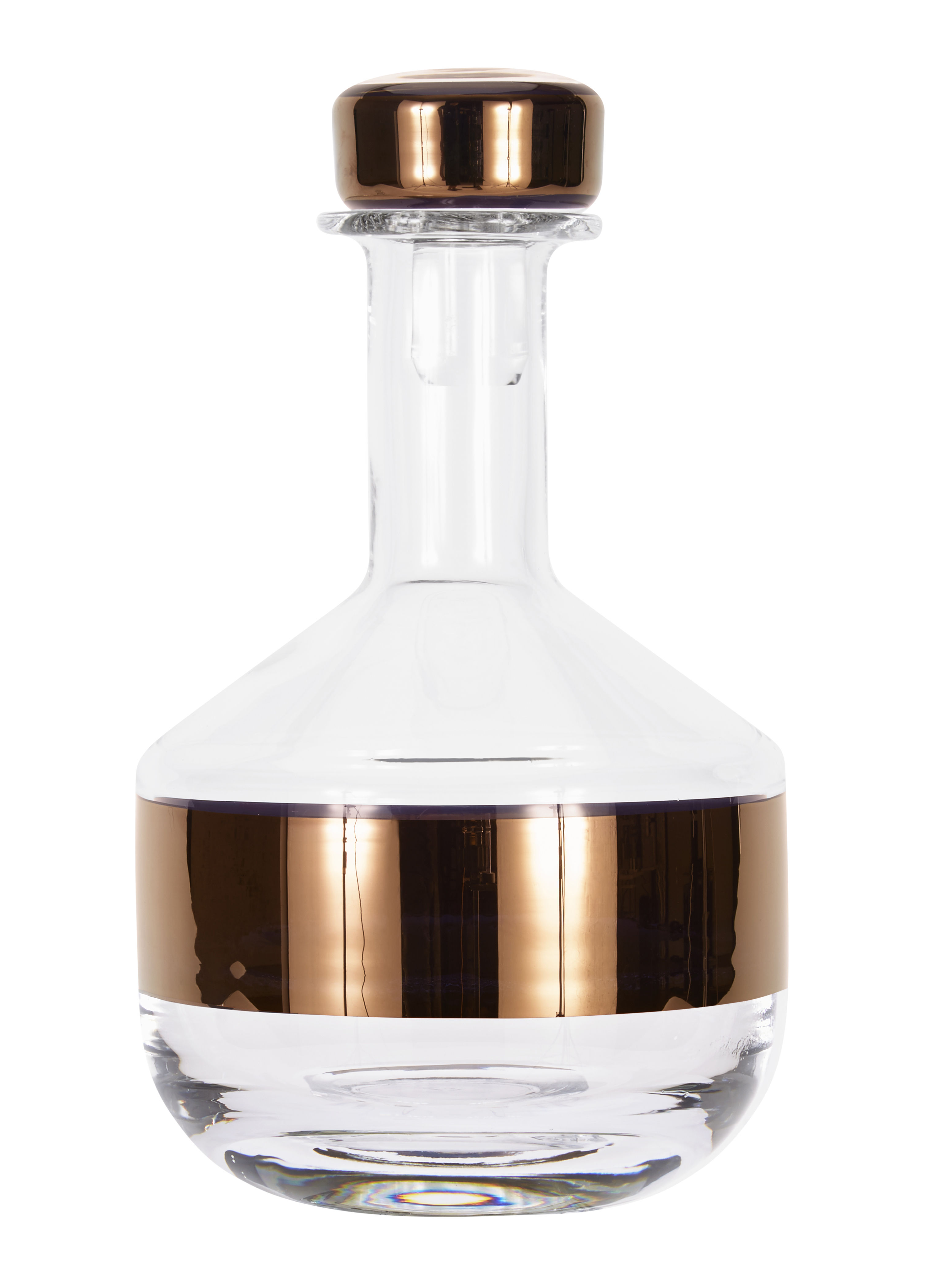 Tom Dixon Tank Decanter Transparent/Copper Made In Design UK