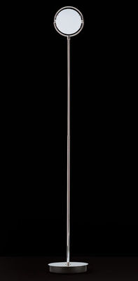 Illuminazione - Lampade da terra - Lampada a stelo Nobi di Fontana Arte - H 190 cm - Nichelato satinato - Metallo nichelato satinato, Vetro