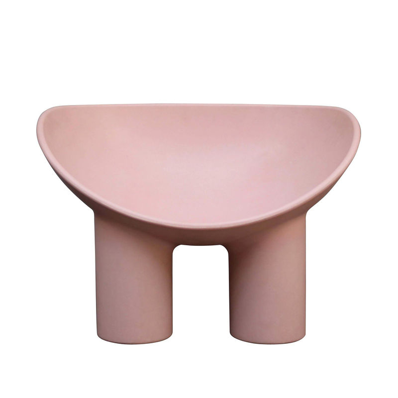 Möbel - Lounge Sessel - Sessel Roly Poly plastikmaterial rosa / Polyethylen - Driade - Trübabricot - Polyäthylen