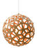 Suspension Coral / Ø 60 cm - Bicolore orange & bambou - David Trubridge