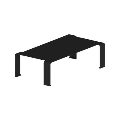 Arredamento - Tavolini  - Tavolino Spin Large - / 130 x 73 x H 36 cm di Zeus - Nero rame sabbiato - Acciaio